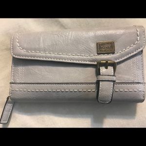 🌸Gray Leather BØRN Concepts BØC Wallet -Large!🌸